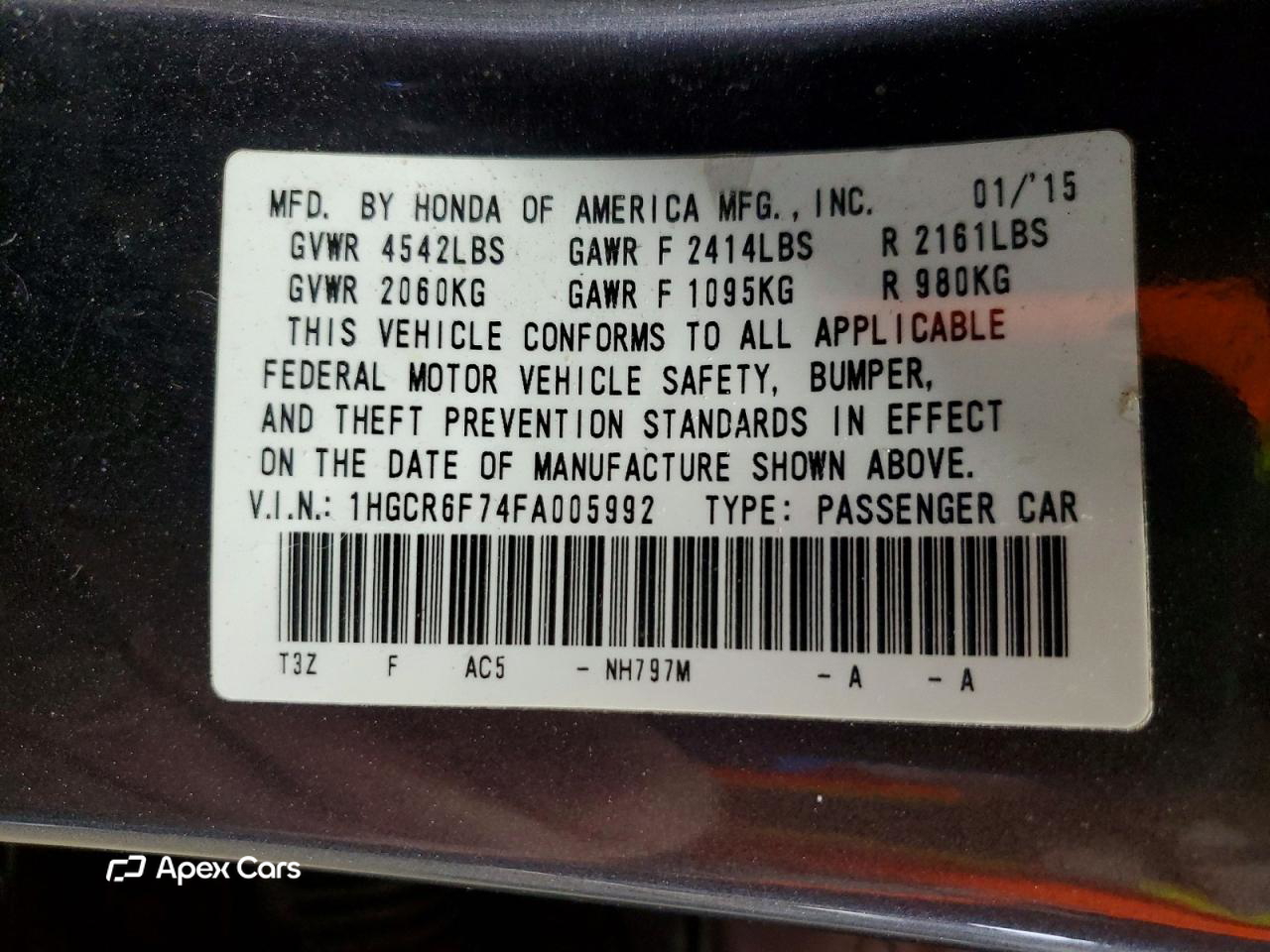 Honda Accord 2015