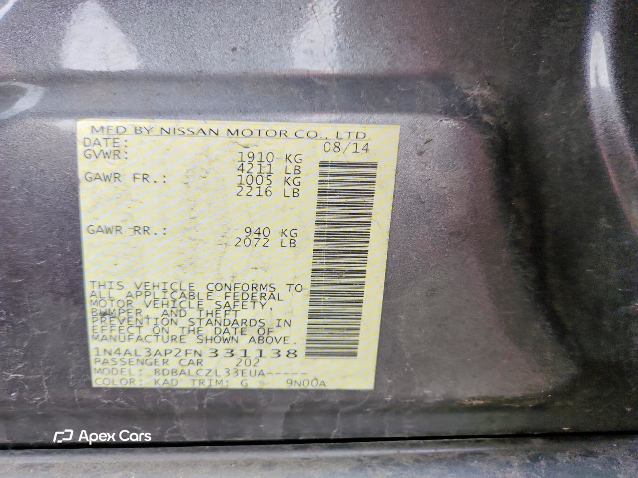Nissan Altima 2015