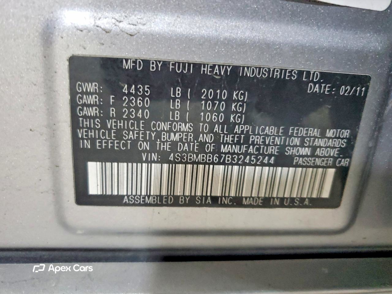 Subaru Legacy 2011