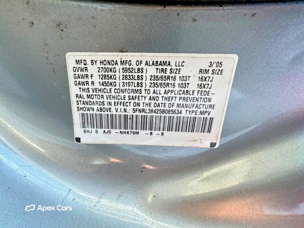 Honda Odyssey 2005