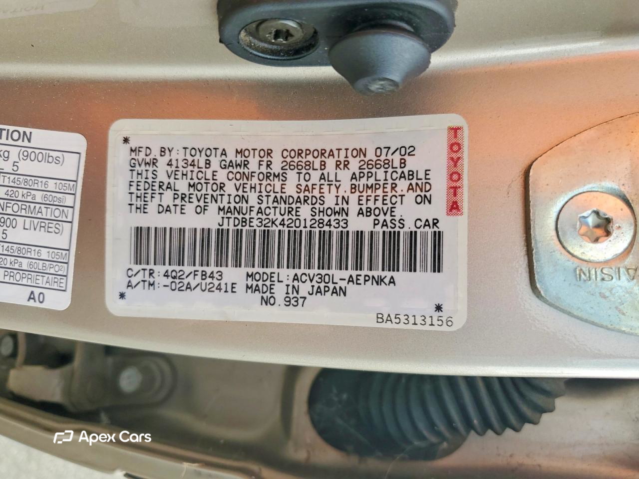 Toyota Camry 2002