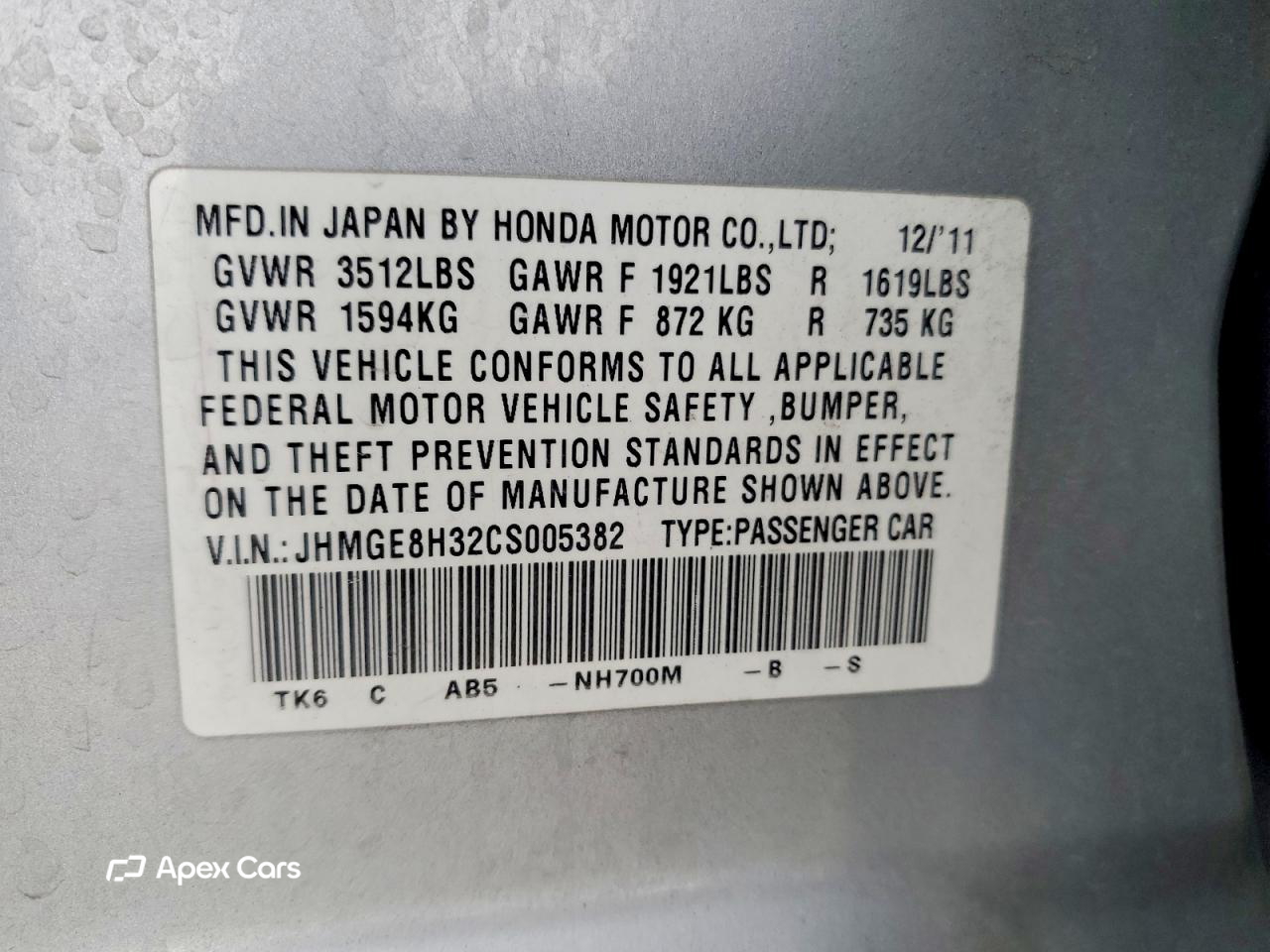 Honda Fit 2012