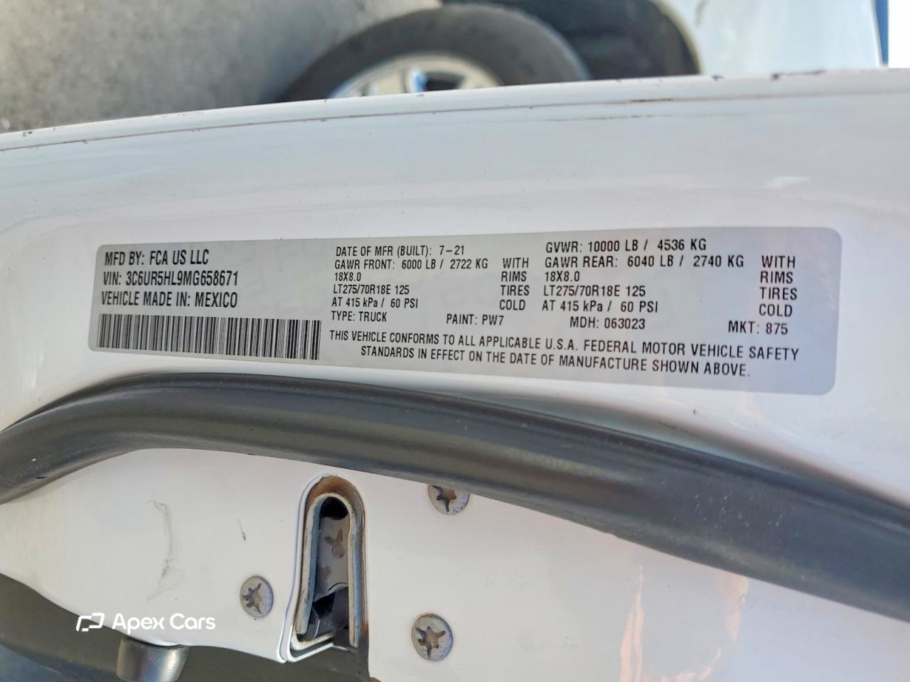 RAM 2500 2021