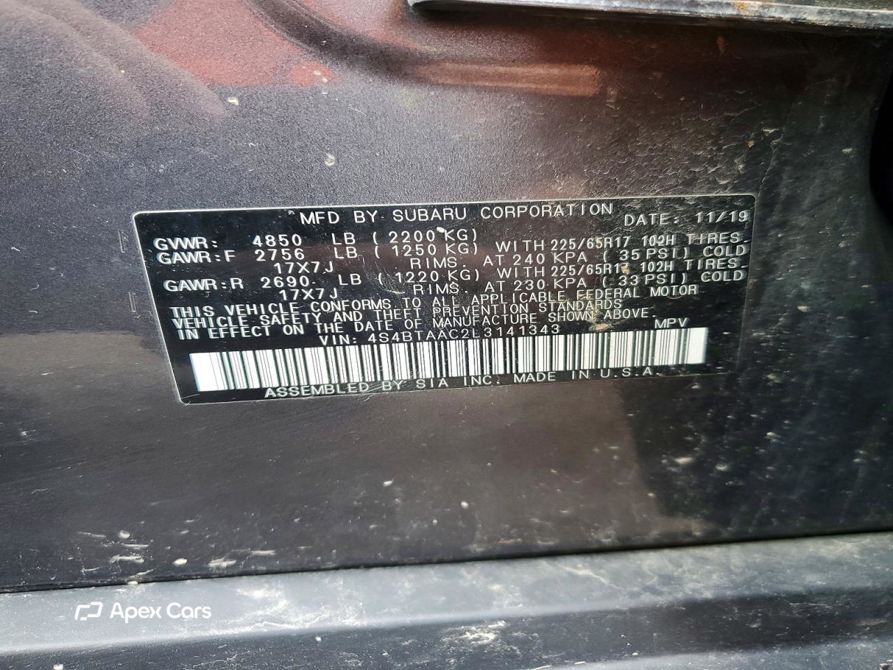 Subaru Legacy 2020