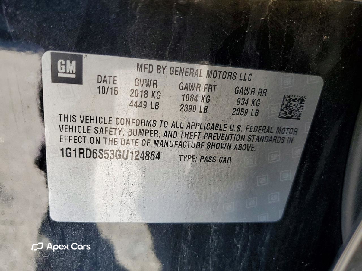 Chevrolet Volt 2016