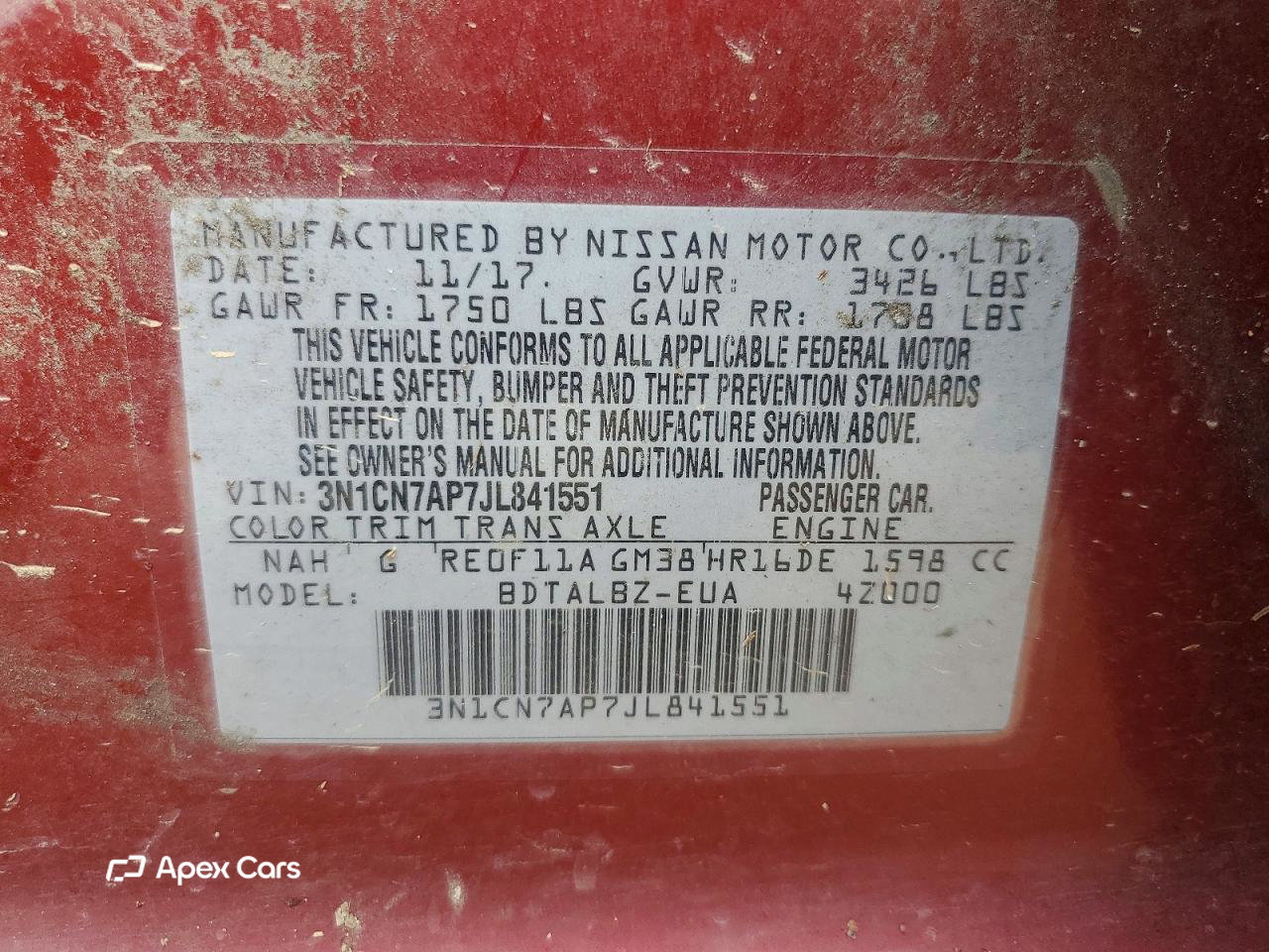 Nissan Versa 2018