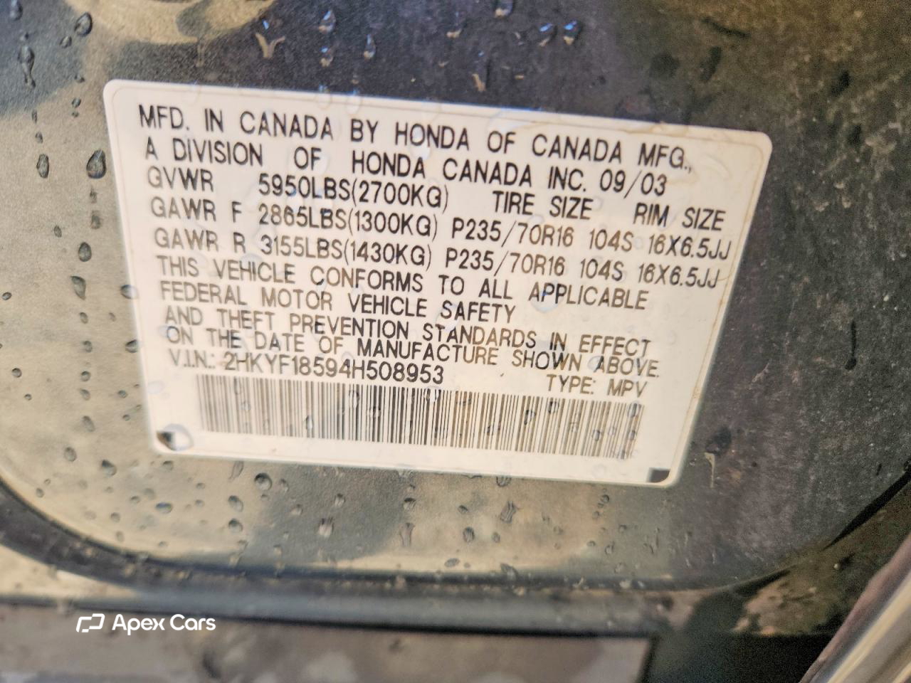Honda Pilot 2004