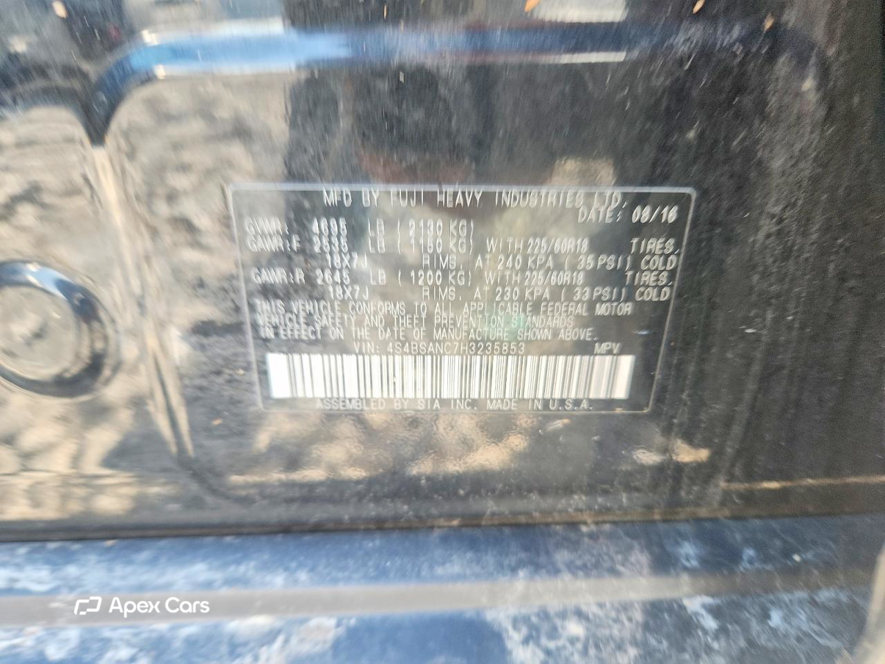Subaru Outback 2017