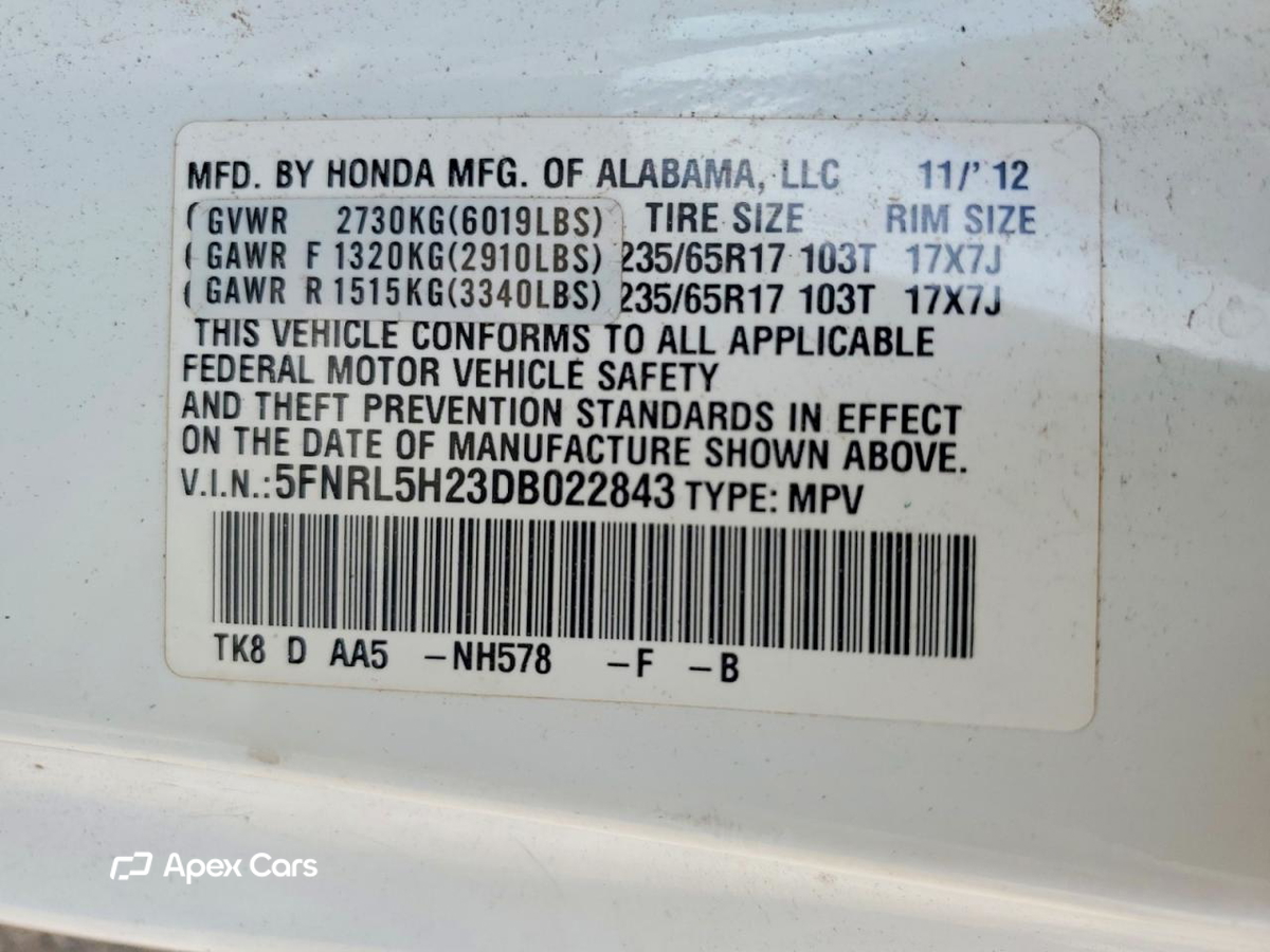 Honda Odyssey 2013