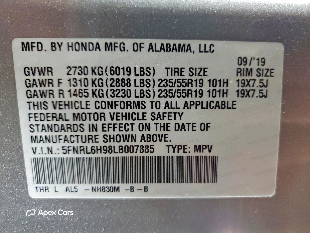 Honda Odyssey 2020