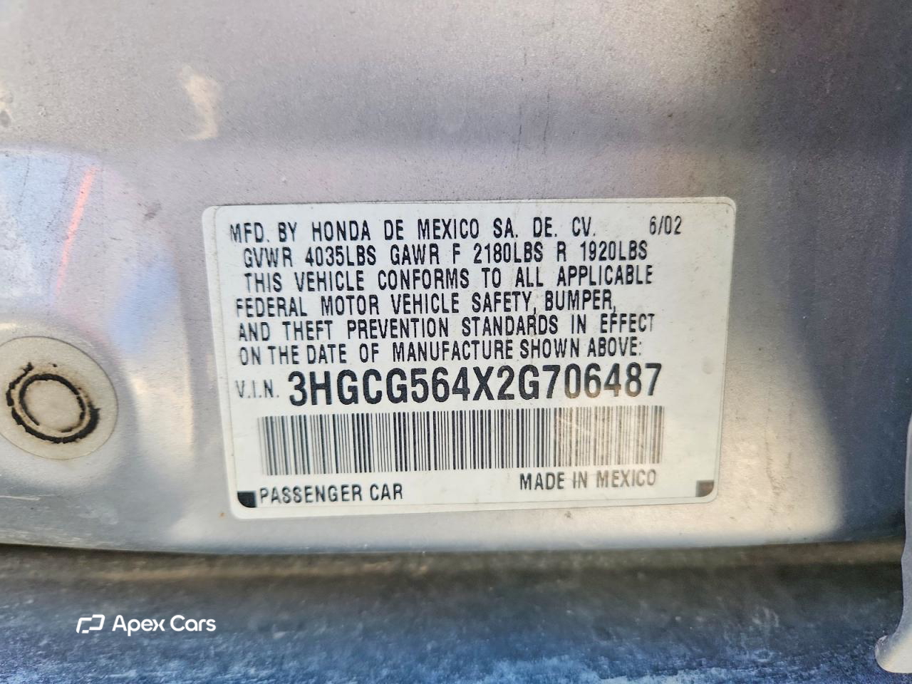 Honda Accord 2002
