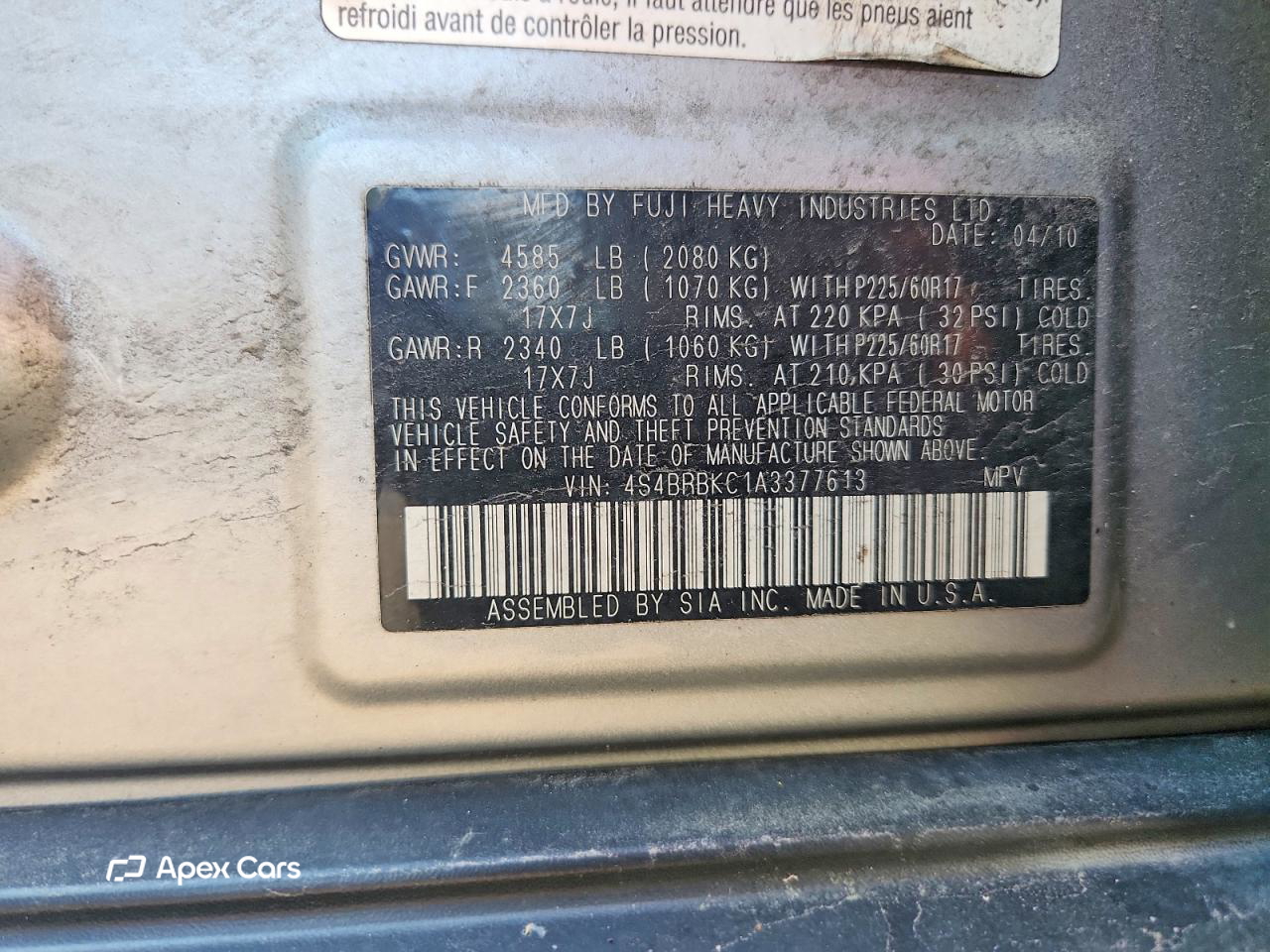 Subaru Outback 2010
