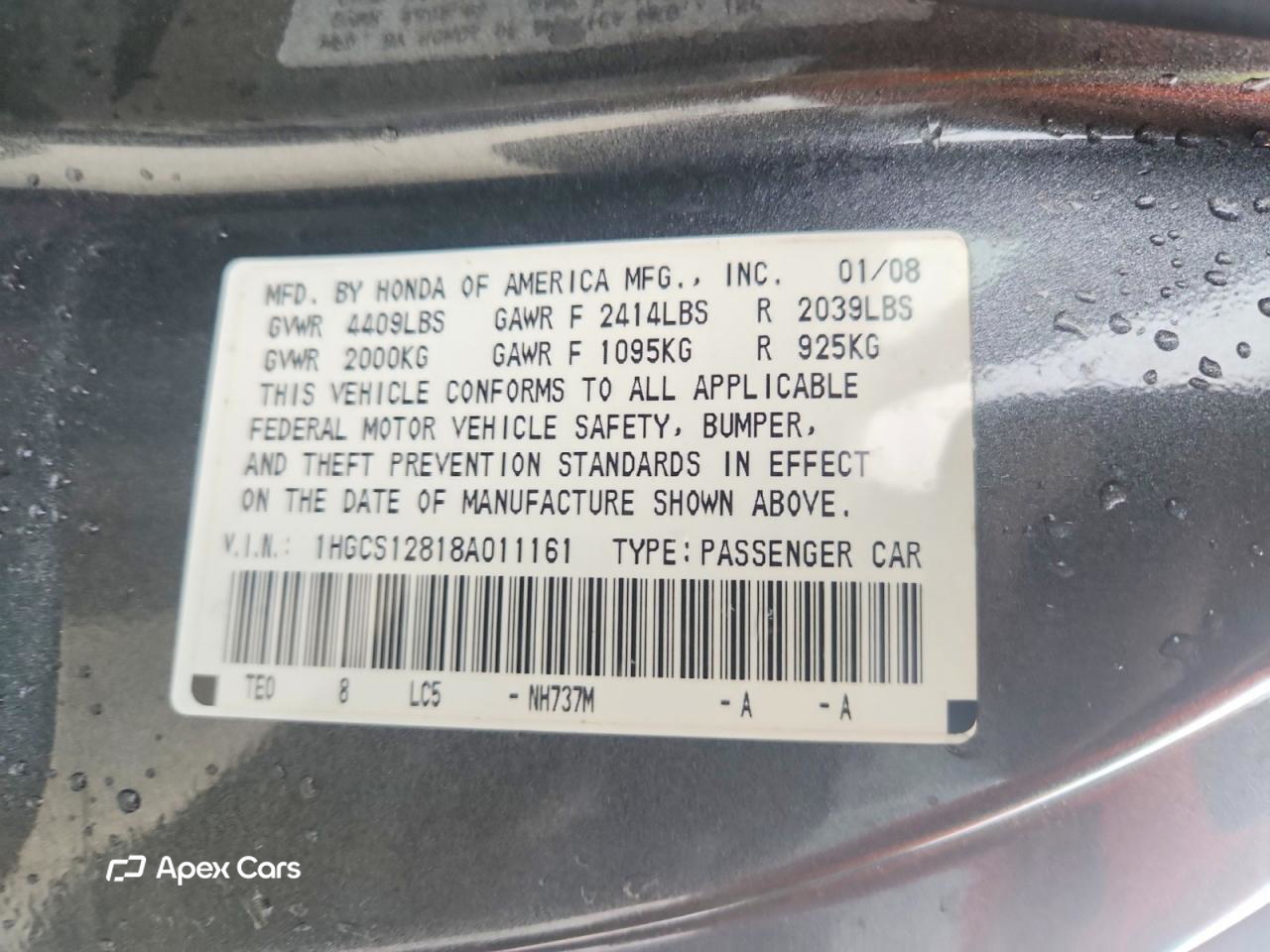 Honda Accord 2008