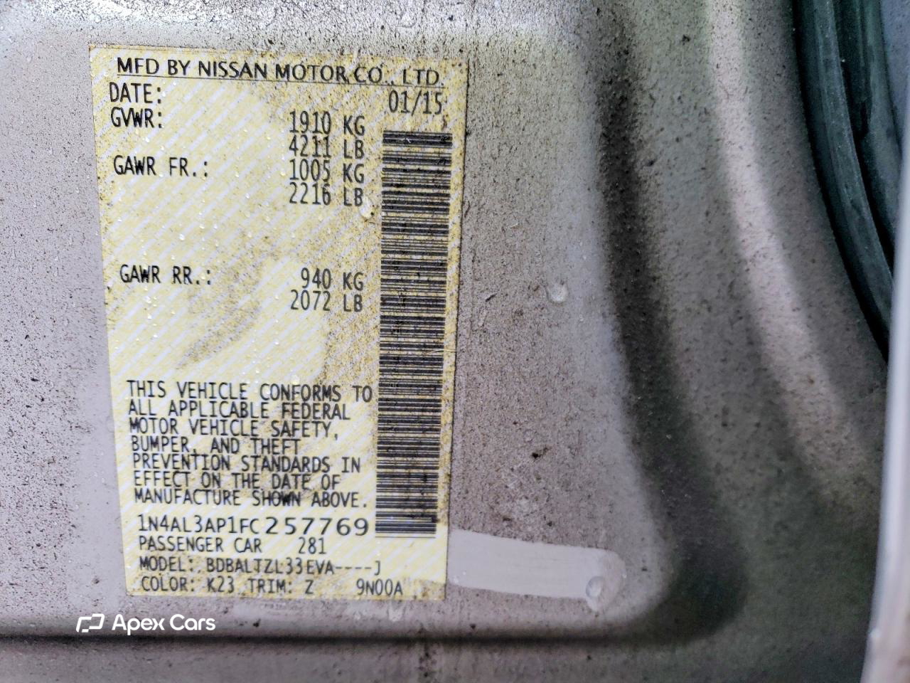 Nissan Altima 2015