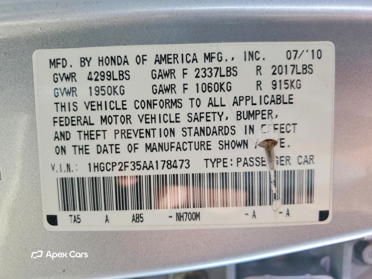 Honda Accord 2010