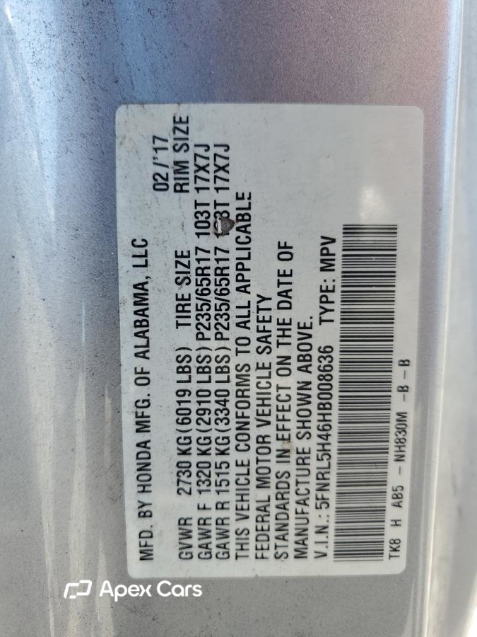 Honda Odyssey 2017