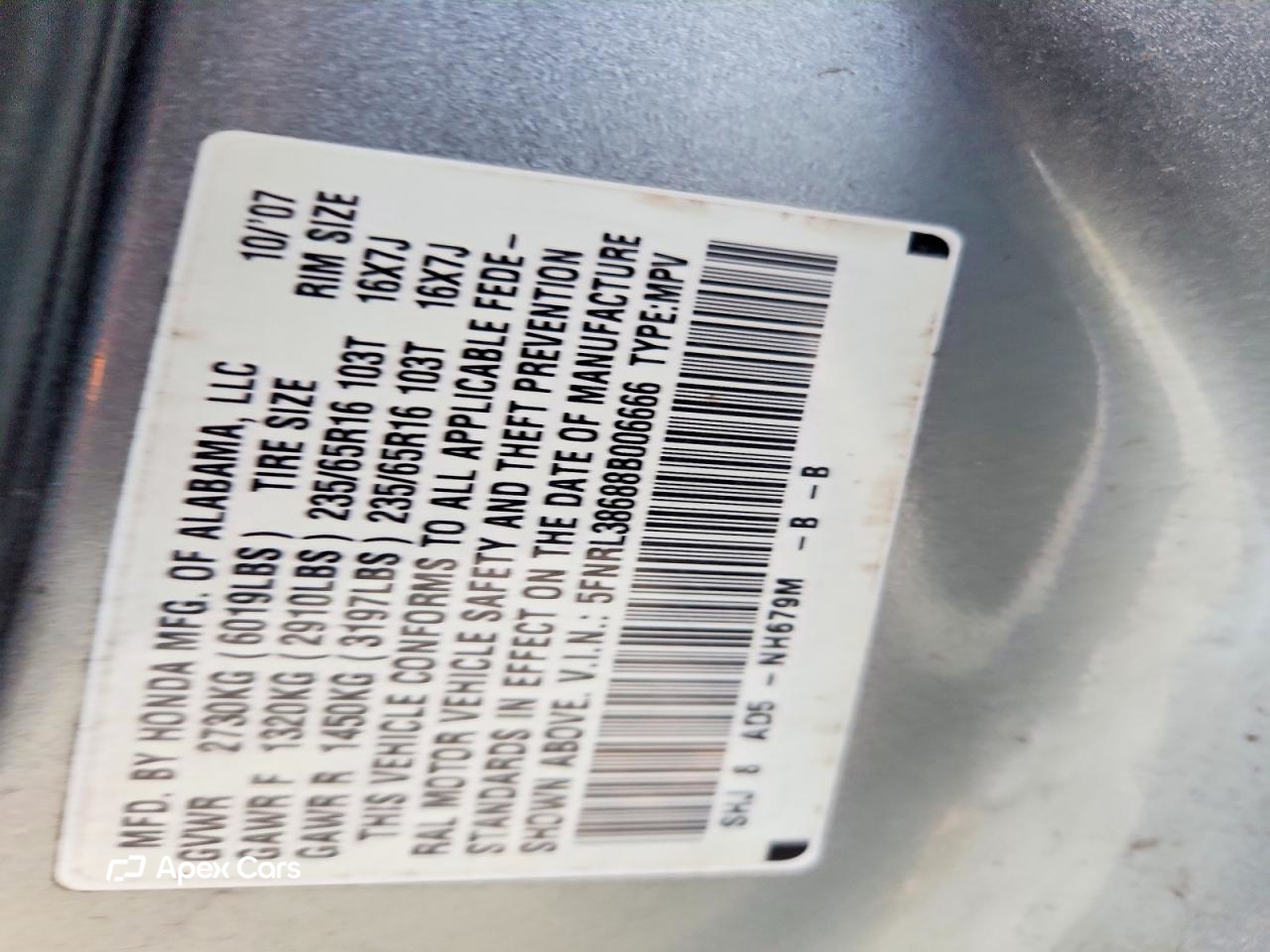 Honda Odyssey 2008