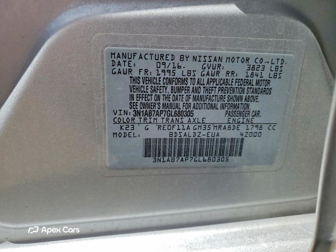 Nissan Sentra 2016