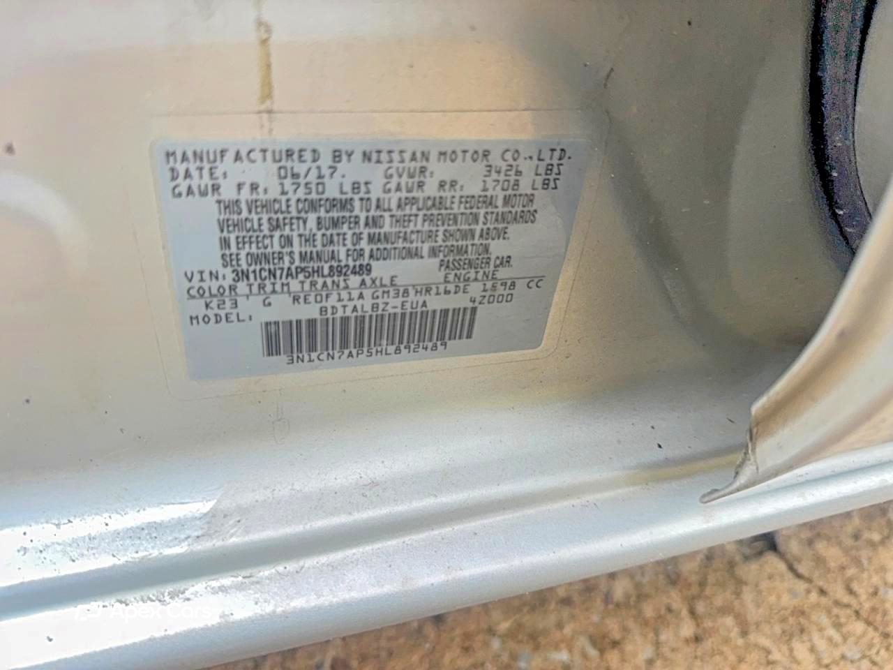 Nissan Versa 2017