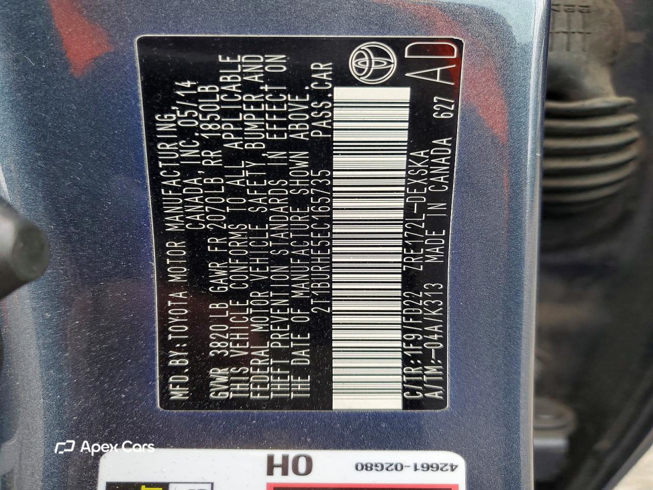Toyota Corolla 2014