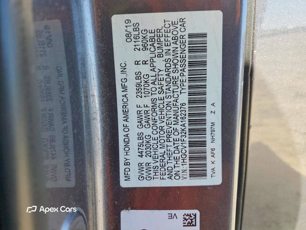 Honda Accord 2019