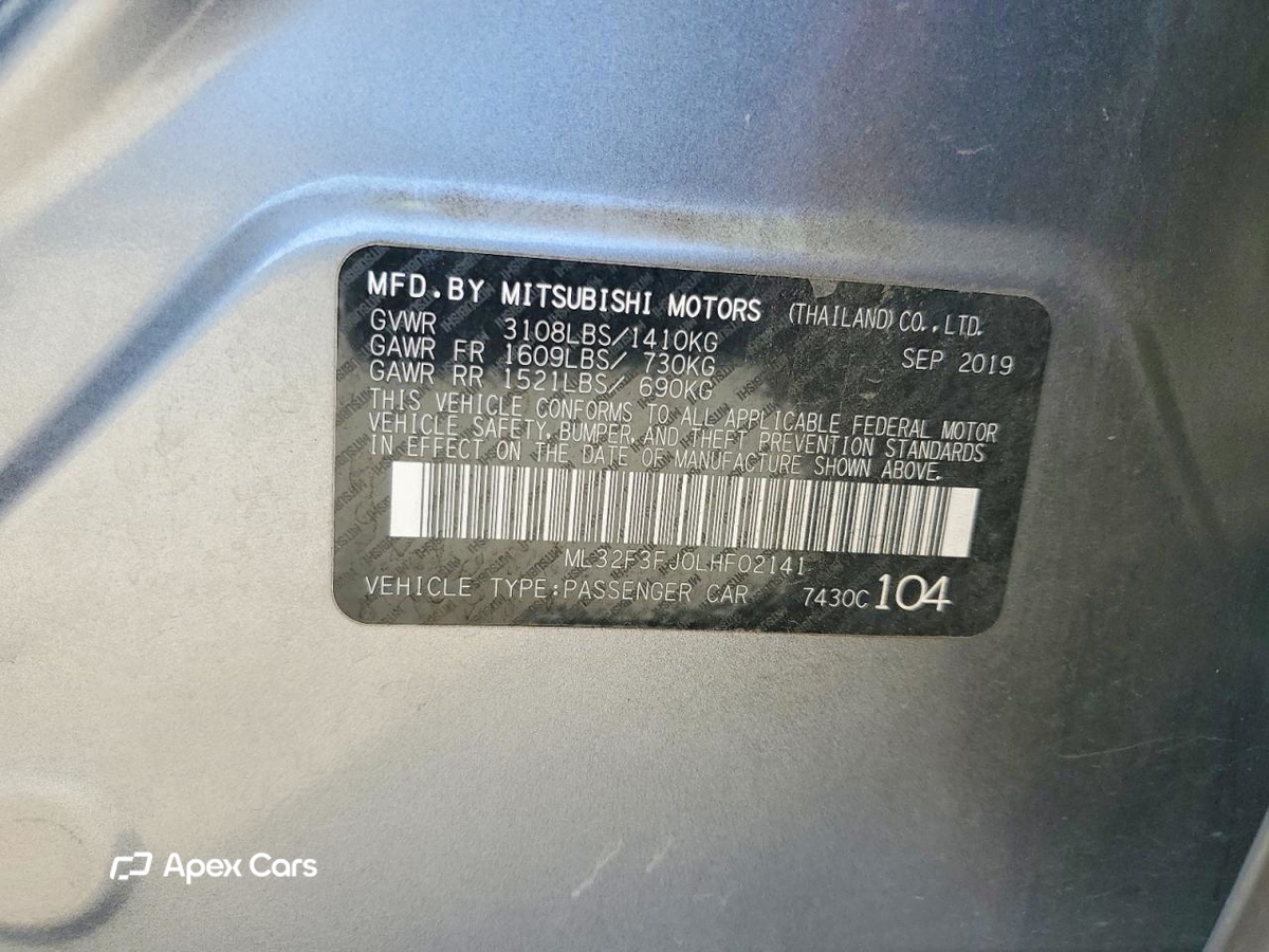 Mitsubishi Mirage 2020