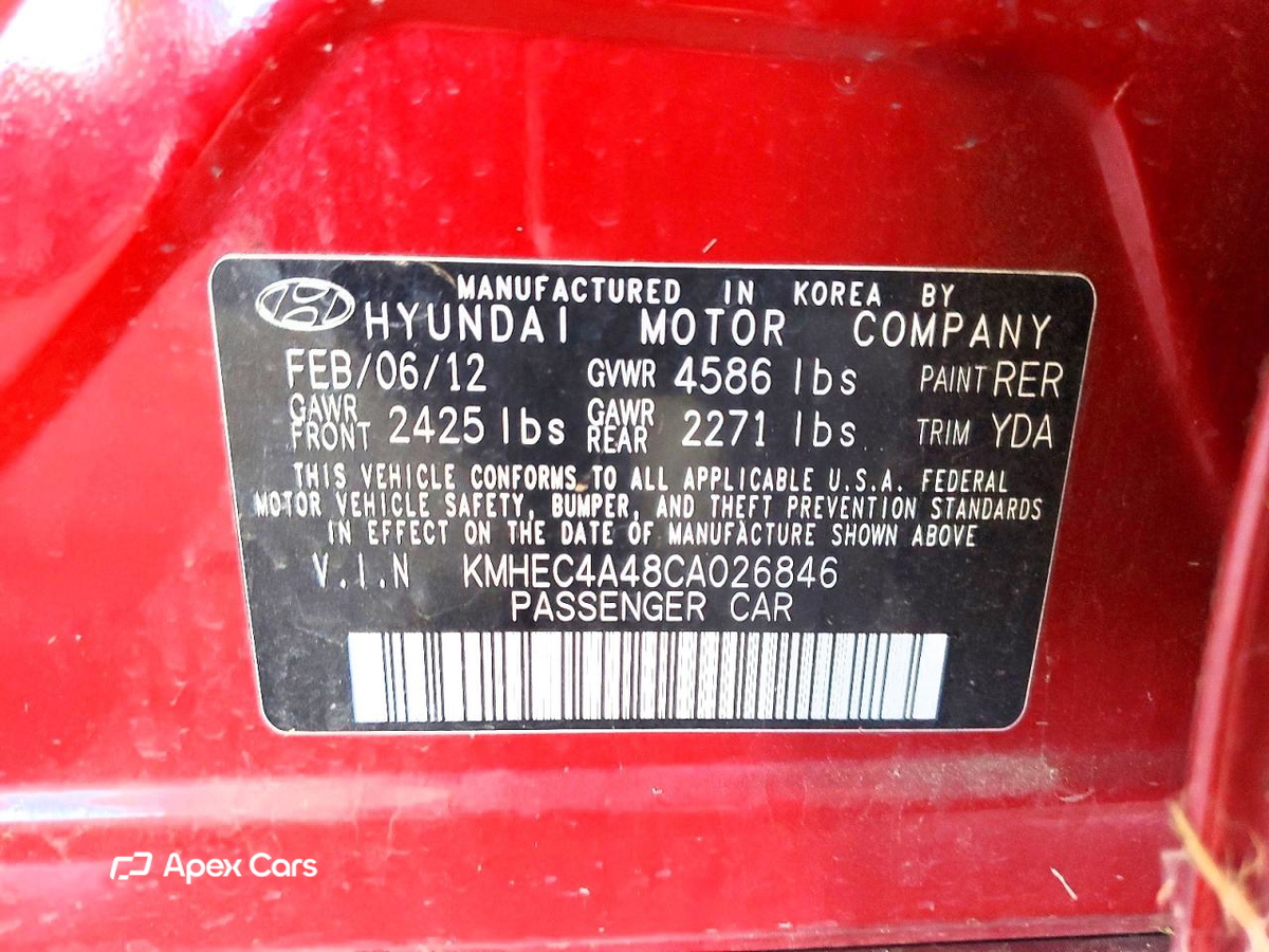 Hyundai Sonata 2012