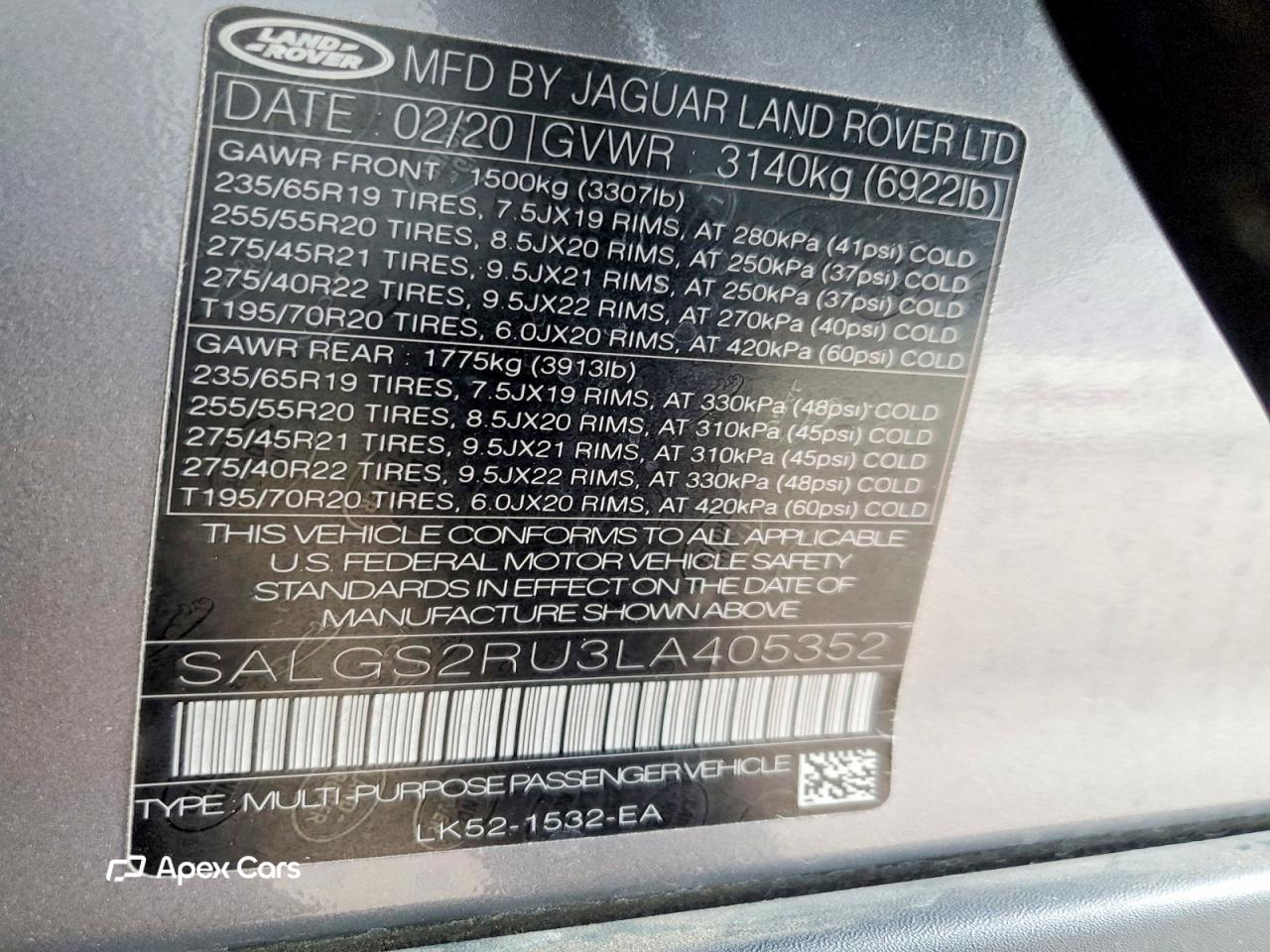 Land Rover Range Rover 2020