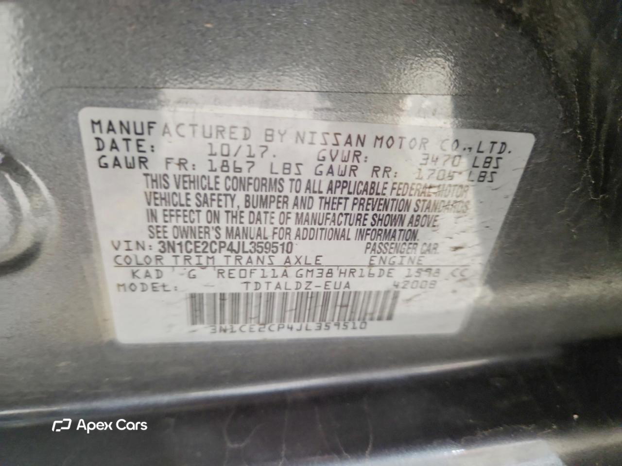 Nissan Versa 2018