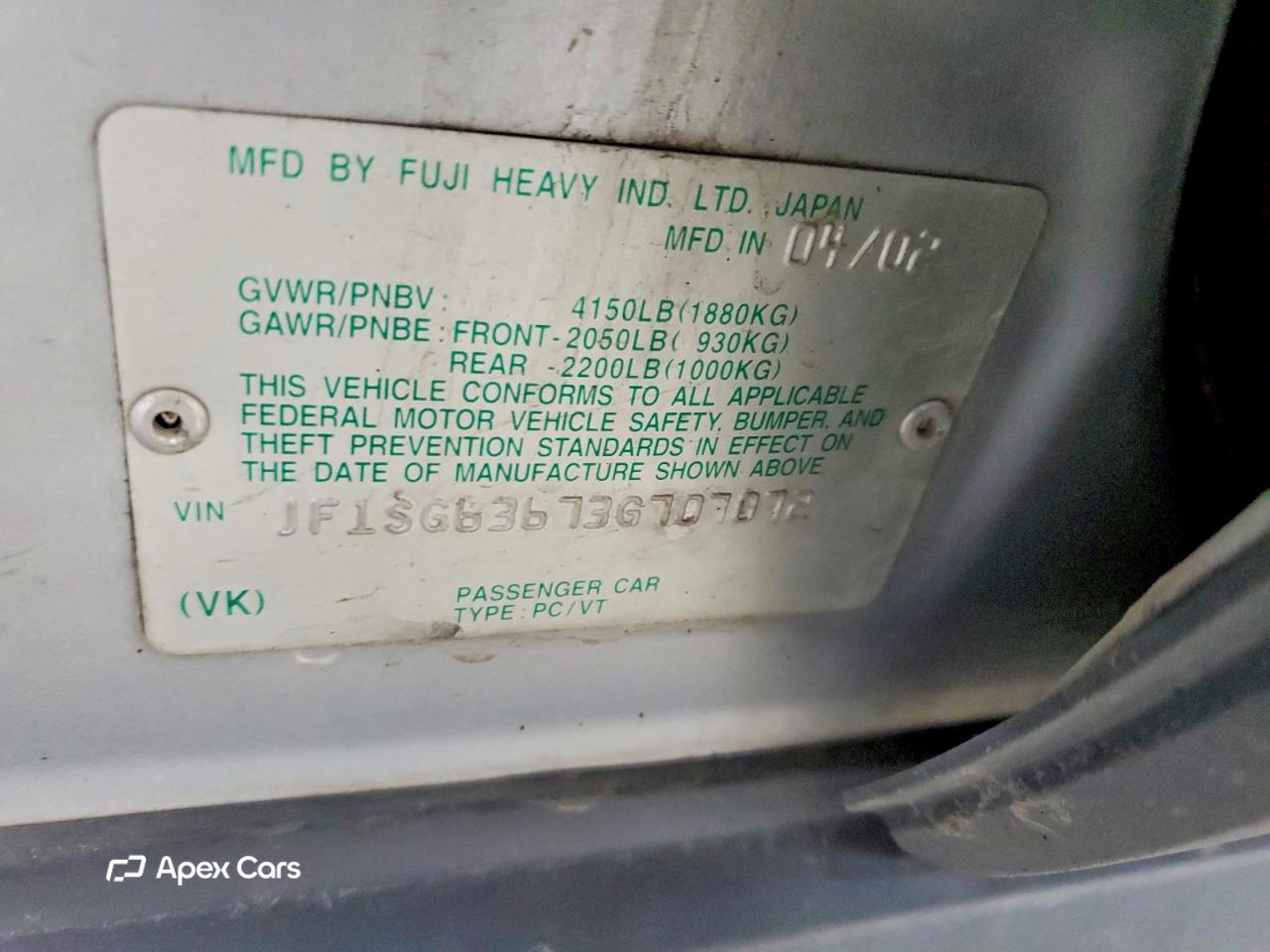 Subaru Forester 2003