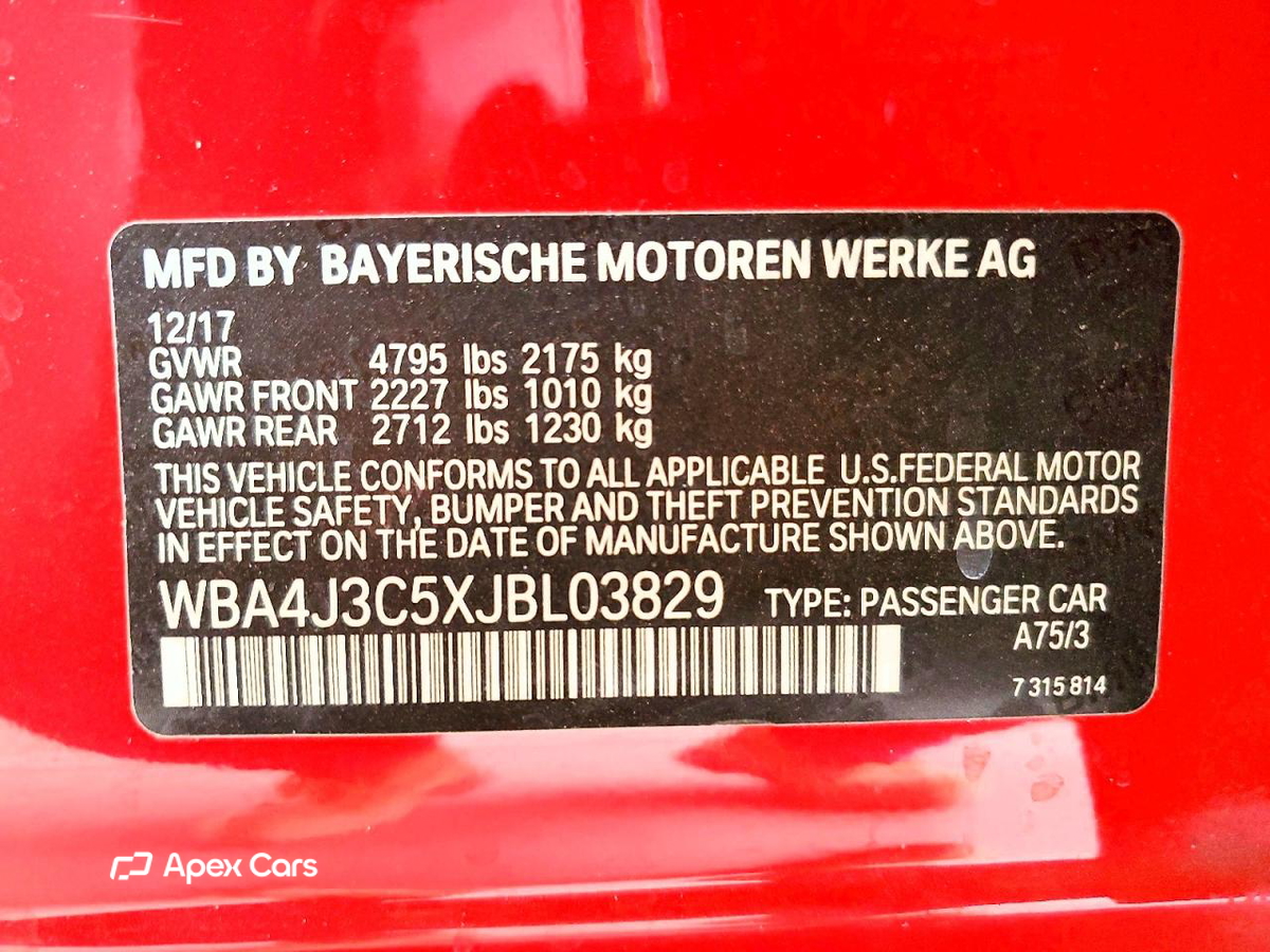 BMW Series 4 2018