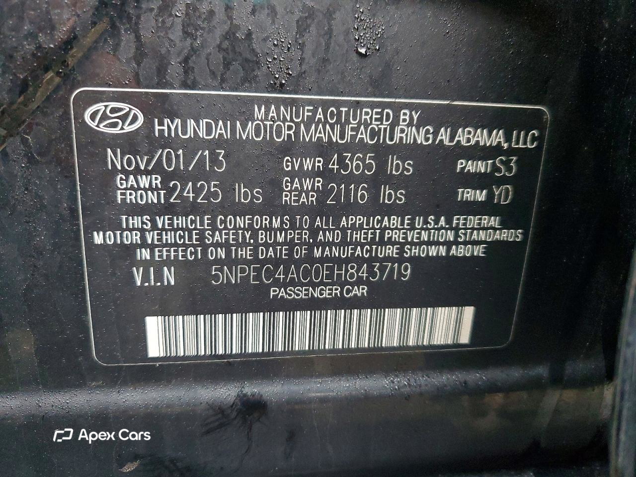 Hyundai Sonata 2014