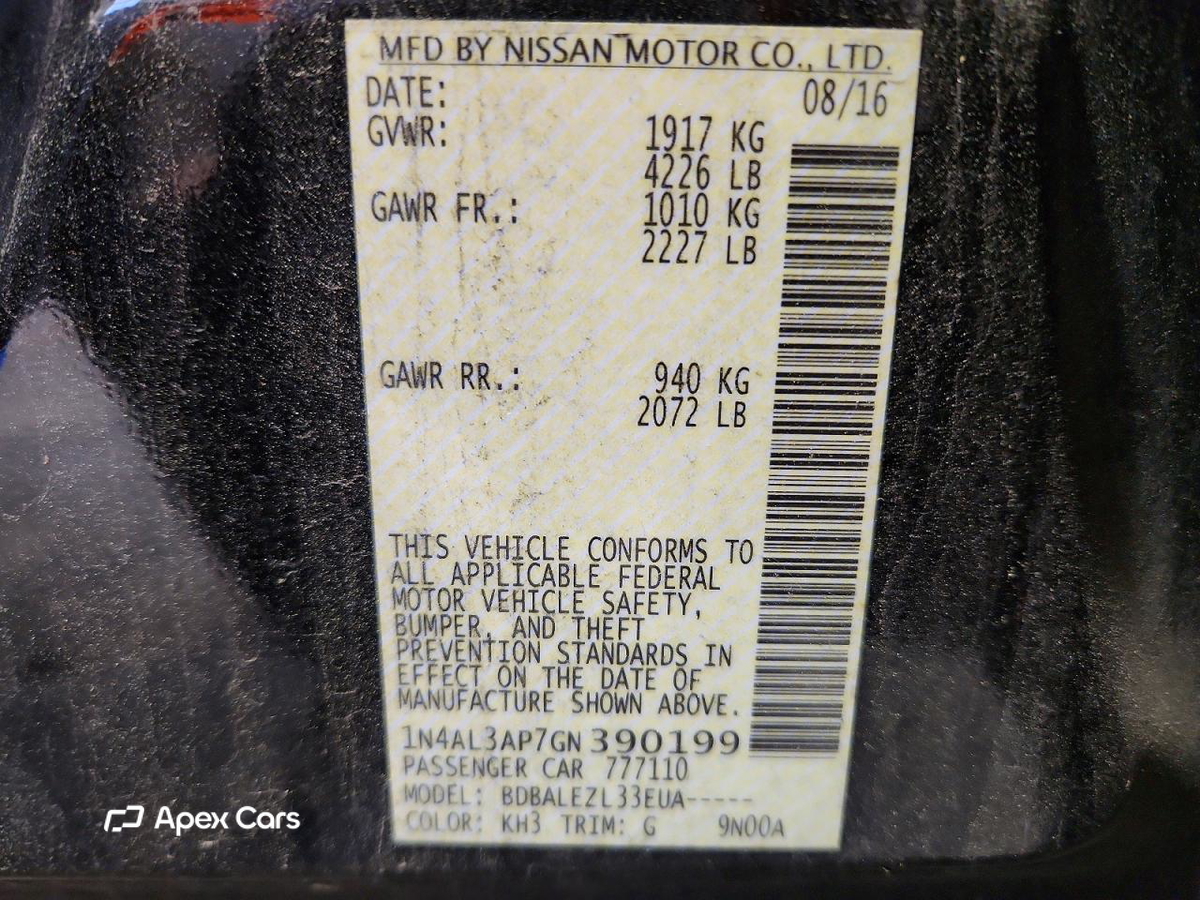 Nissan Altima 2016