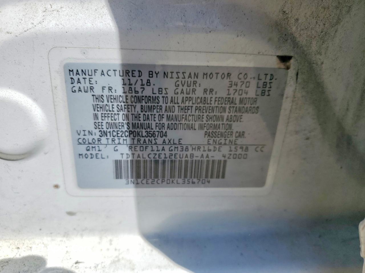 Nissan Versa 2019