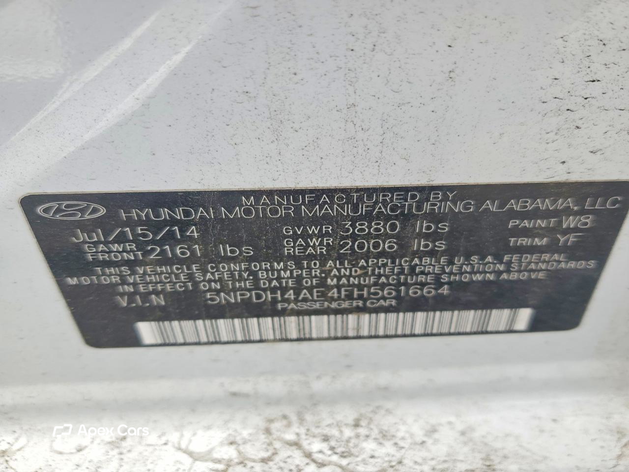 Hyundai Elantra 2015