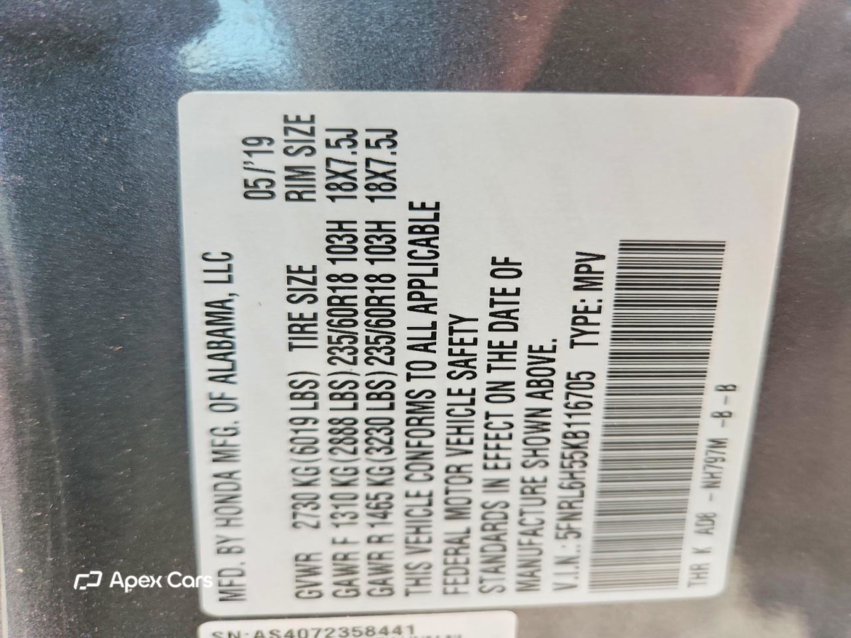 Honda Odyssey 2019