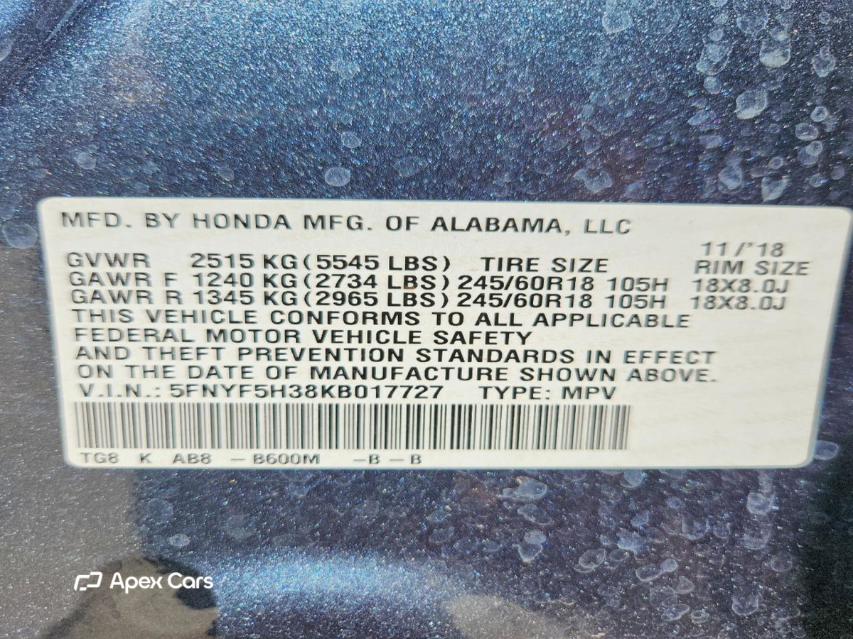 Honda Pilot 2019