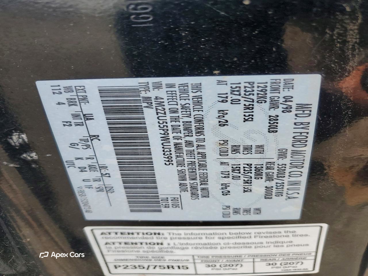 Mercury Mountaineer 1998