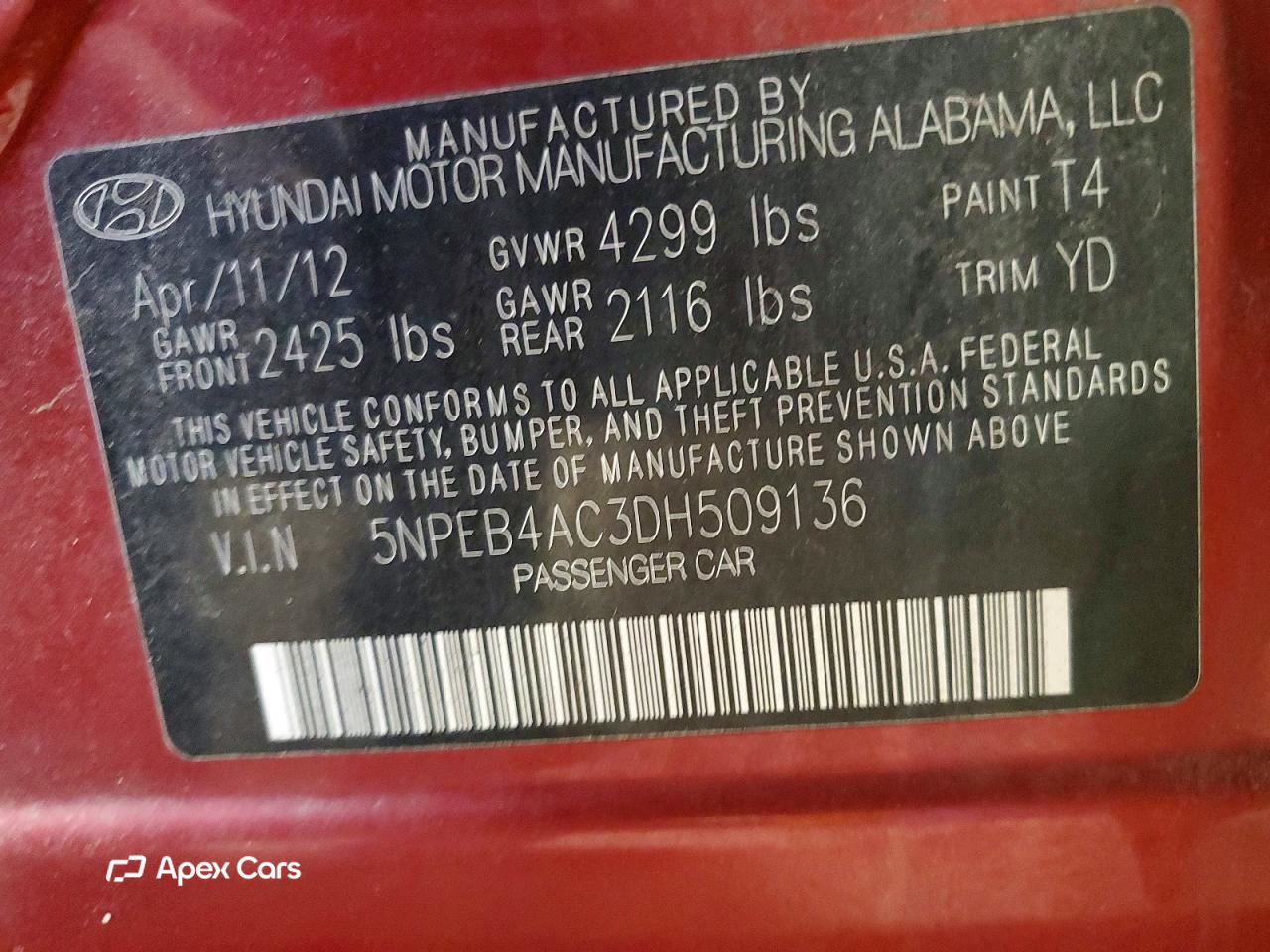 Hyundai Sonata 2013