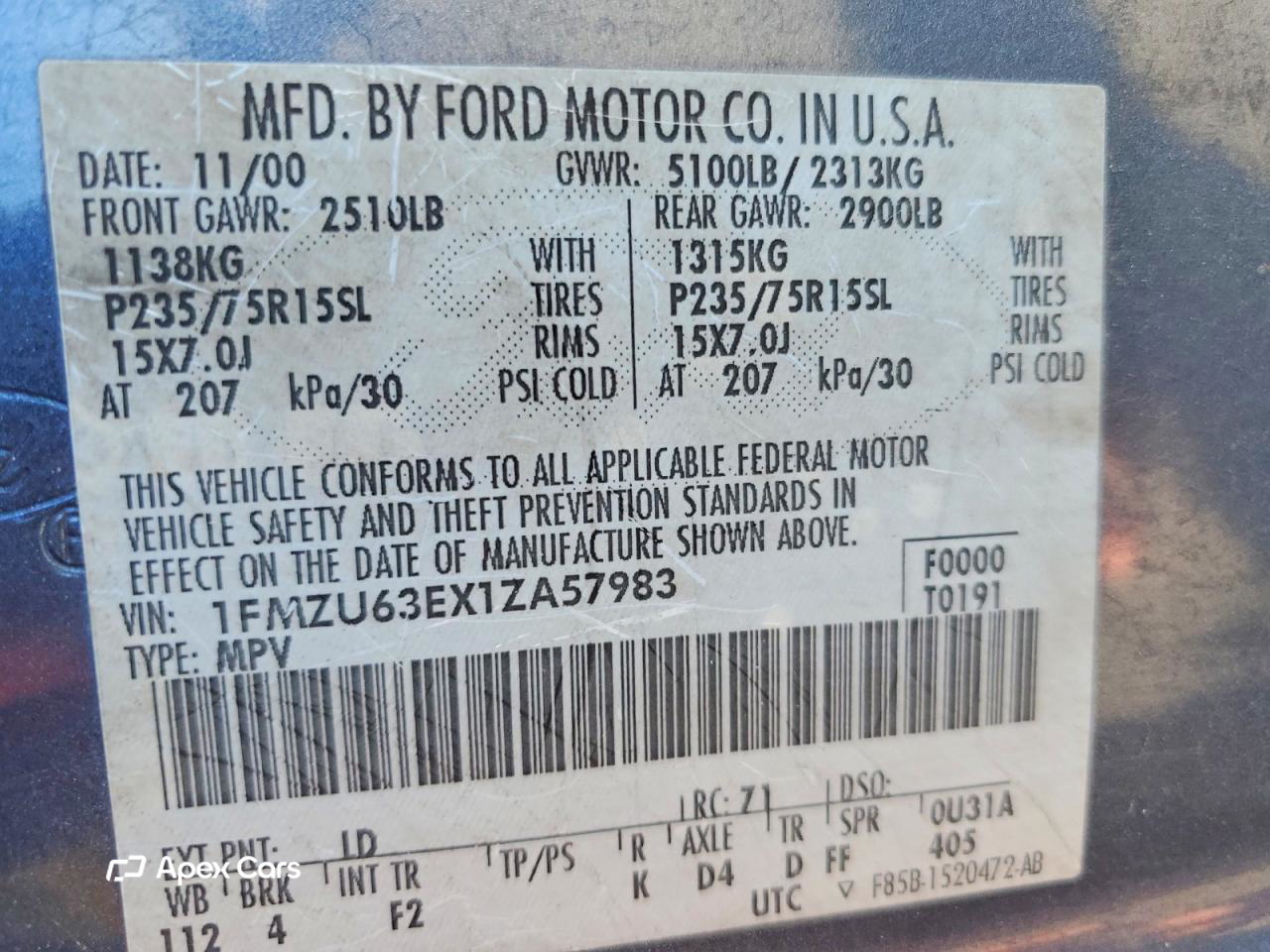 Ford Explorer 2001