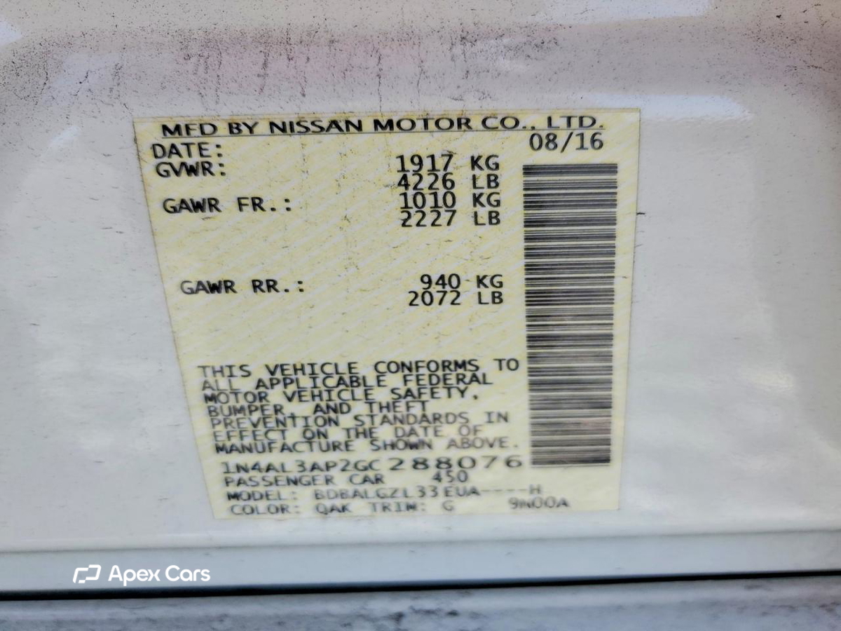 Nissan Altima 2016