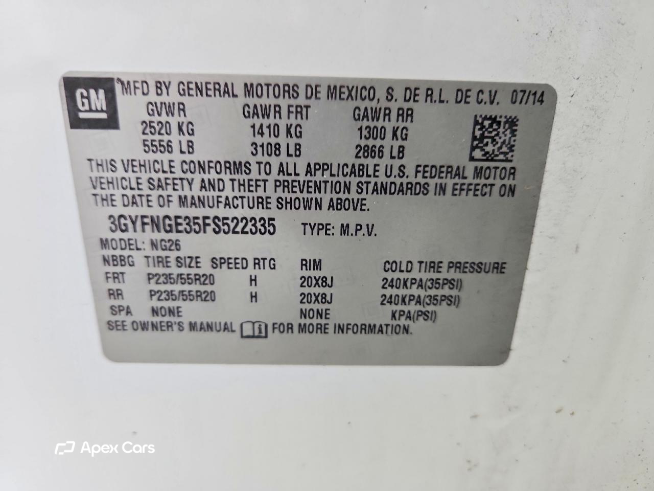 Cadillac SRX 2015