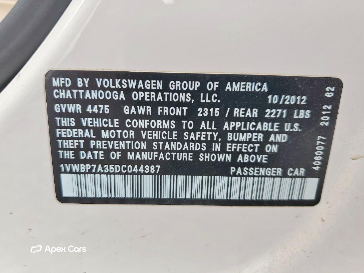 Volkswagen Passat 2013