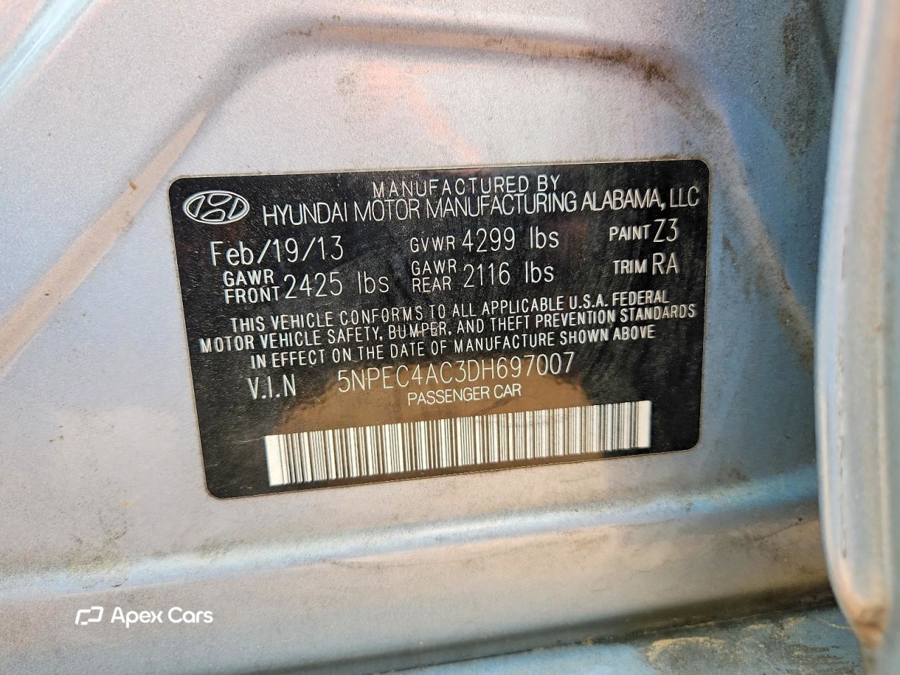 Hyundai Sonata 2013