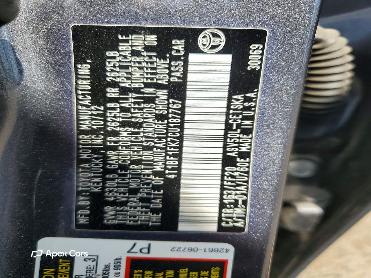 Toyota Camry 2012