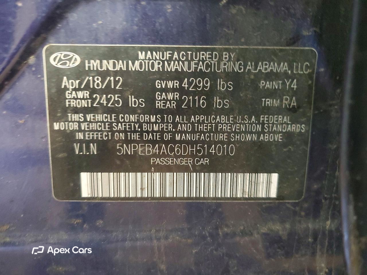 Hyundai Sonata 2013