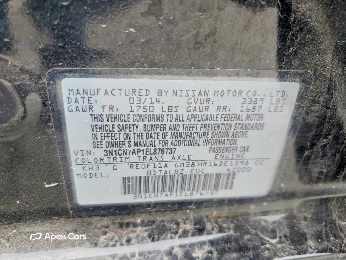 Nissan Versa 2014