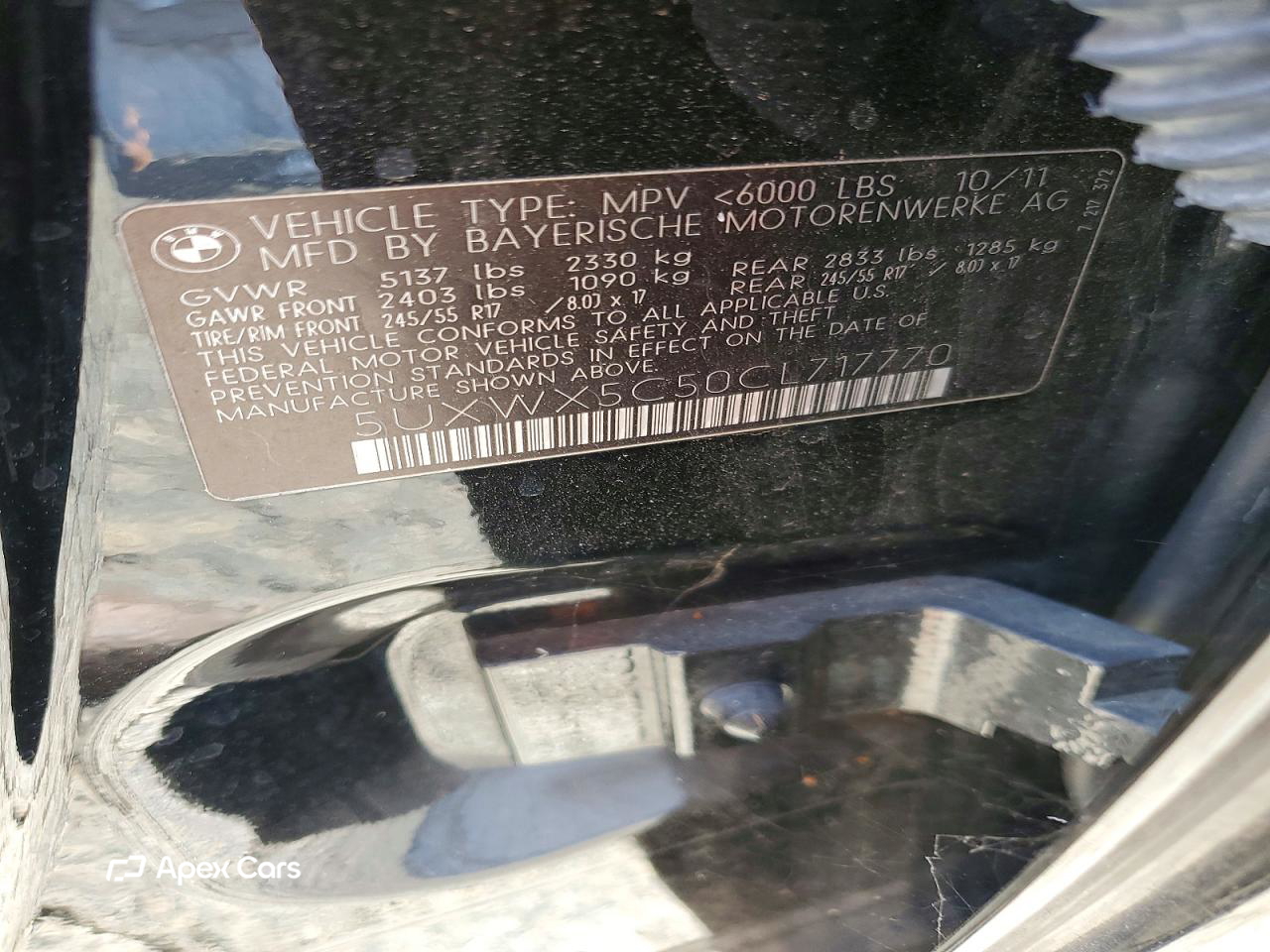 BMW X3 2012