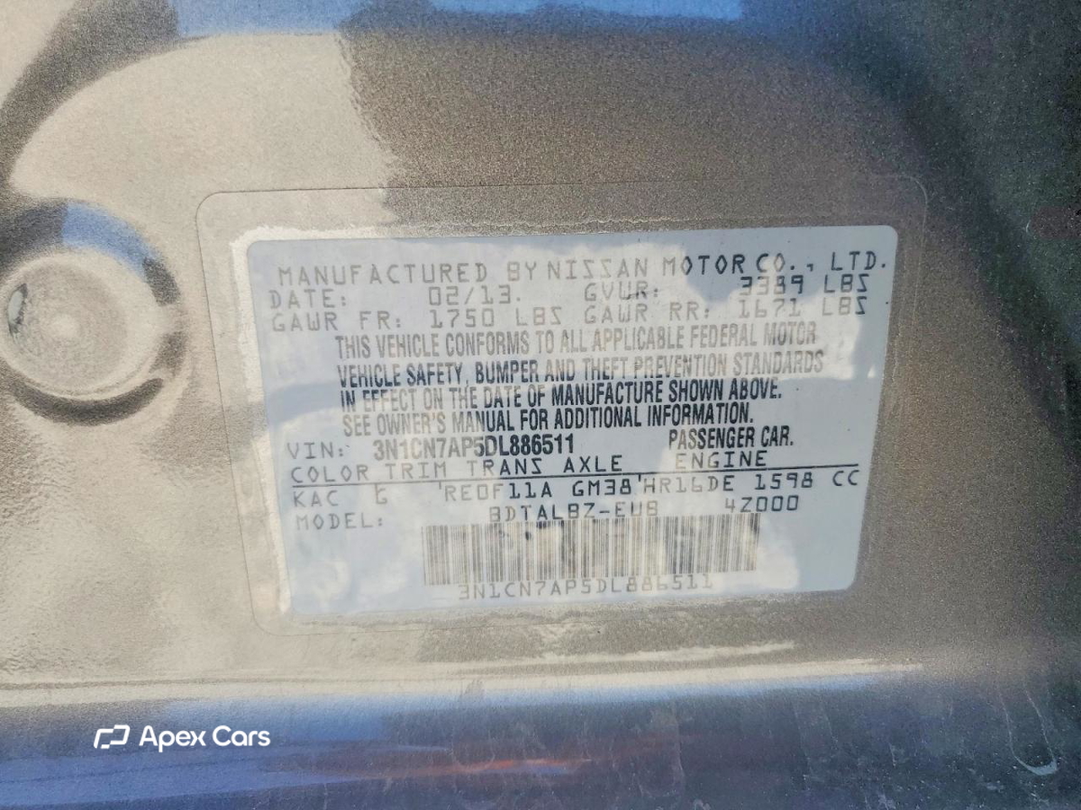 Nissan Versa 2013