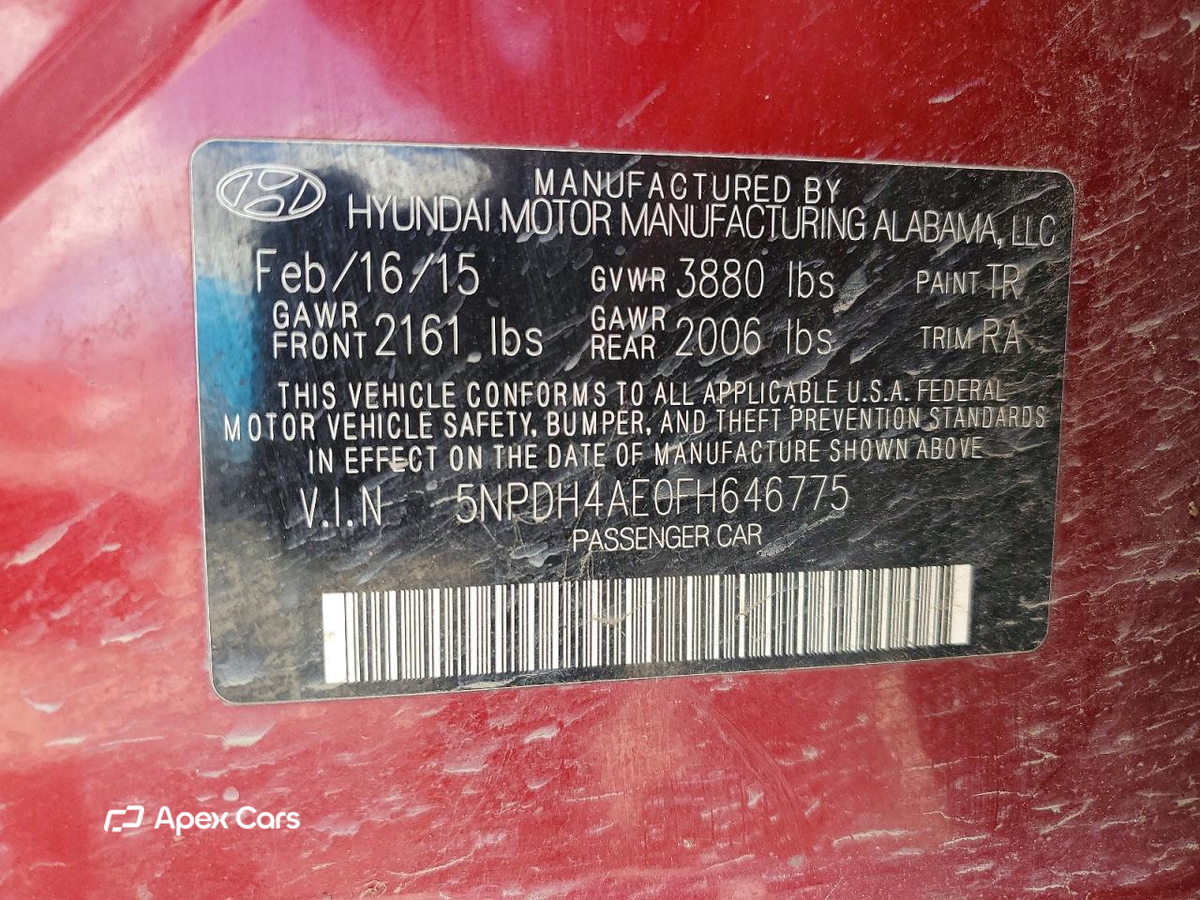 Hyundai Elantra 2015